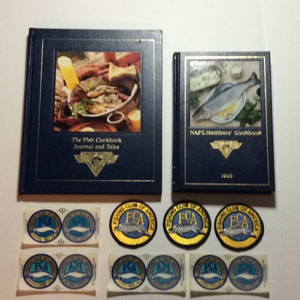 NAFC Members Cookbooks FCA patches stickers vintage